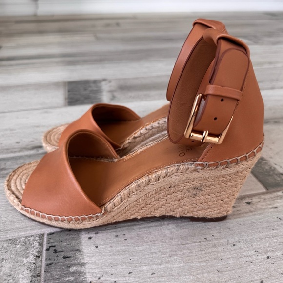 Vince Camuto Leera Women's Espadrille Wedge Sandals - Comfortable Leather Summer Shoes